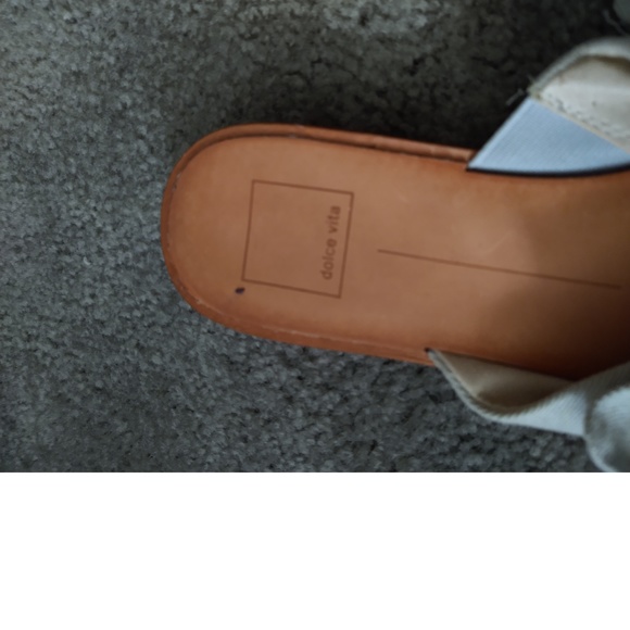 DOLCE VITA GREEN/BROWN SLIDES - SIZE 9 - Picture 2 of 3